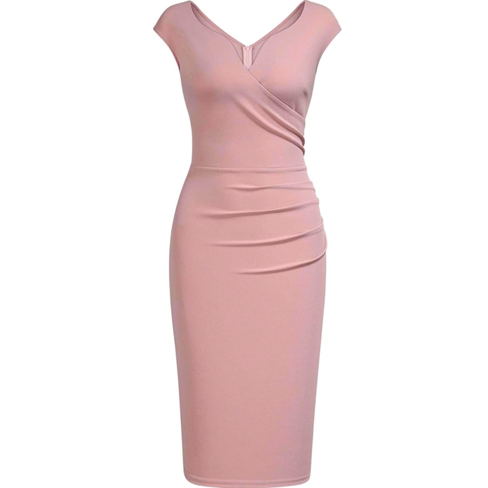 Women's Vintage Slim Style Sleeveless Business Pencil Dress